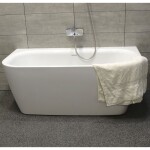 KERRA - Vaňa prisadená MONA 150 (biely lesk) 5907548115102