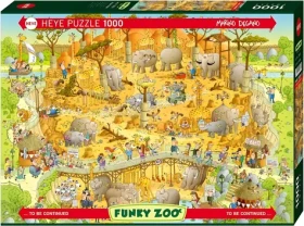 HEYE Puzzle Šialená ZOO: Africká expozícia