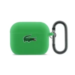 Lacoste Liquid Silicone Croc Logo Puzdro pre AirPods Pro 3 Green (57983128171)