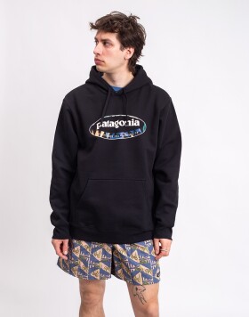 Patagonia M's '95 Oval Logo Uprisal Hoody Black: Kaleido XL