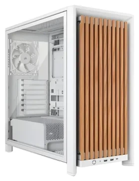 Corsair FRAME 4000D RS Wood biela / Midi-Tower / E-ATX / bez zdroja / priehľadná bočnica (CC-9011341-WW)