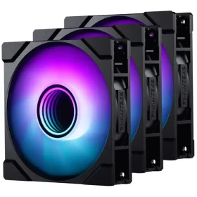 PHANTEKS M25 Gen2 PWM D-RGB 3ks čierna / 120mm / Hydraulic Bearing / 35.13 dB @ 2000 RPM / 72.72 CFM / 4-pin PWM + 3-pin (PH-F120M25_G2_DBK01_3P)
