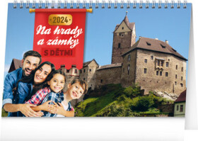 Presco Group Stolný kalendár S deťmi na hrady a zámky 2024 / 23.1 × 14.5 cm (PGS-32594)