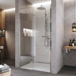 Mereo Sprchové dvere, Novea, pántové, 100x200 cm, chróm ALU, sklo Číre, ľavé prevedenie CK10311ZL