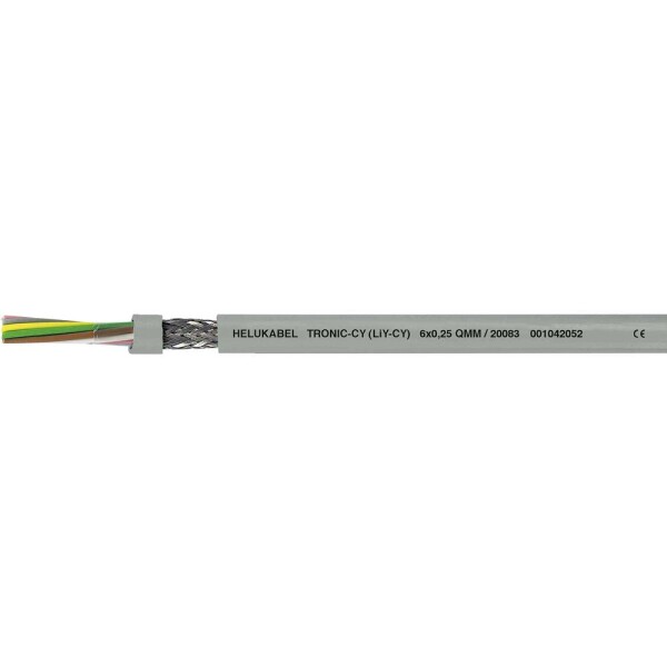 HELU 20007-500 dátový kábel LiYCY 8 x 0.14 mm² sivá 500 m; 20007-500