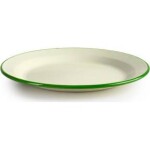 Smaltovaný tanier so zeleným okrajom 26 cm - Ibili - Ibili