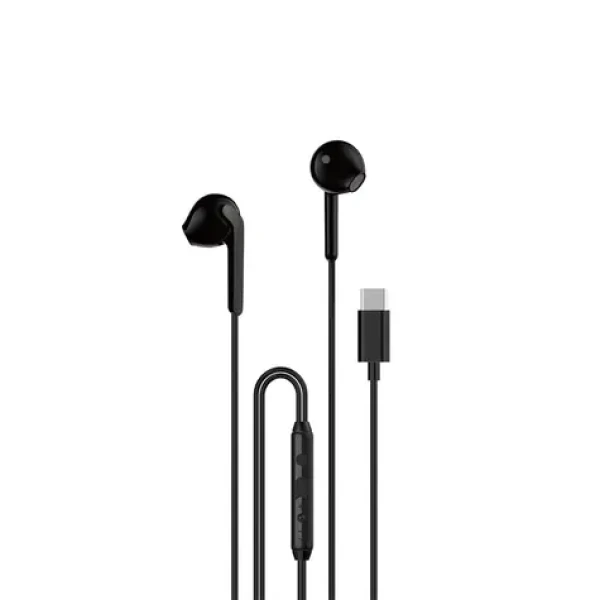Dudao X3C drôtové slúchadlá do uší čierna / s mikrofónom / USB-C / 1.2 m (197245)