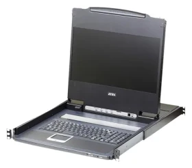 Aten Console 17,3" LCD FullHD čierna / KVM konzola / DVI/HDMI / USB / rack 19" 1U / klávesnica, touchpad (CL6700MW-ATA-2XK06UG)
