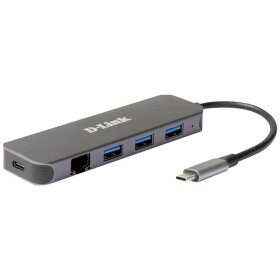 D-Link DUB-2334 5 portů USB-C® (USB 3.1) MultiPort húb antracitová; DUB-2334