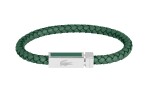 Lacoste Zelený kožený náramok pre mužov Rockel 2040449