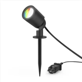 HAMA SMART WiFi LED čierna / záhradné svetlo / Matter / zapich. nôžka / vodeodolné IP65 / farby / stmievanie / appka (176679)