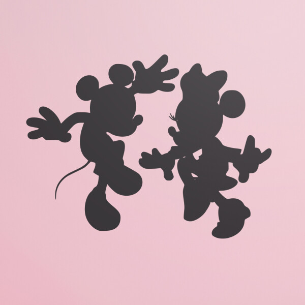 Veselá Stena Samolepka Mickey a Minnie tancujú