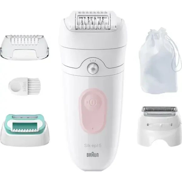 Braun SE5-050 Silk épil 5 biela / Epilátor / MicroGrip / dobíjací (604494)
