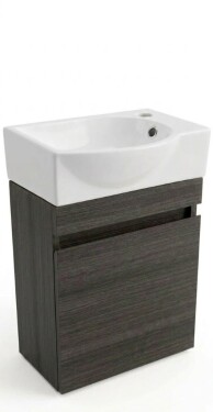 Kúpeľňová skrinka s umývadlom Naturel Verona 40x53, 2x22 cm tmavé drevo mat VERONA40TDBR VERONA40TDBR