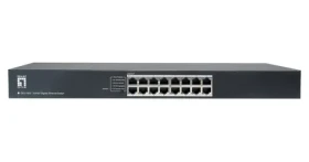 LevelOne GEU-1632 / Switch / 16x Gigabit Ethernet / Unmanaged / 19" kovový (GEU-1632)
