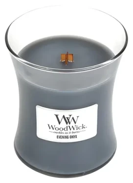 Woodwick Evening Onyx Vonná sviečka s dreveným knôtom 275 g (5038581145105)