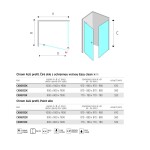 Mereo Sprchovací kút, Lima, štvorec, pivotový, 80x80 cm, chróm ALU, sklo Point CK86912K