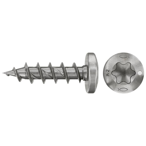 Fischer 574095 skrutky do drevotriesky 3.5 mm 12 mm TX Nerezová oceľ 200 ks; 574095