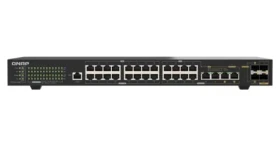 QNAP QSW-M2130P-2C2S26T / Switch / 24x 2,5GbE / 2x 10GbE SFP+ / 2x 10GbE RJ45 / 2x 10GbE Combo / PoE++ 375W / Riadený L2 (QSW-M2130P-2C2S26T)