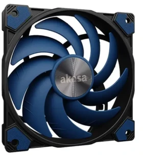 Akasa ALUCIA SC12 modrá / 120mm / Hydro Dynamic Bearing / 33.1 dB @ 2000 RPM / 56.3 CFM / 4-Pin PWM (AK-FN117)