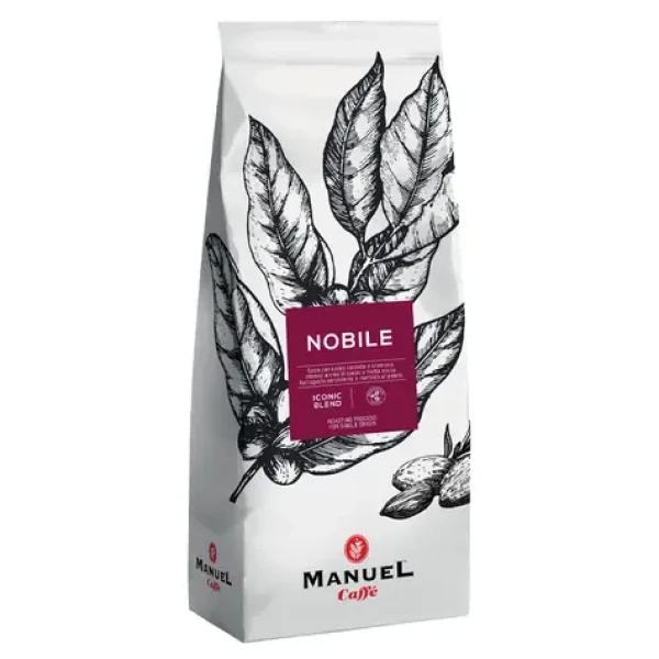 Manuel Caffé NOBILE Iconic Blend 1kg / Zrnková káva / 30% Arabica 70% Robusta (8006536202132)