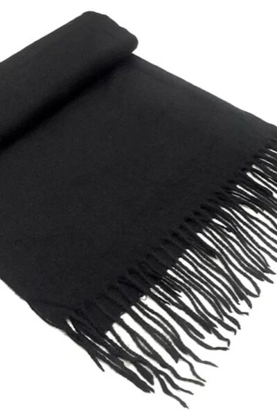 Dámska šatka s strapcami SZ 317 Black - Bruno Rossi UNI černá