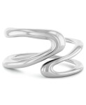 Calvin Klein Dizajnový oceľový prsteň Statement Links 35000751 58 mm