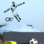 Veselá Stena Samolepka Cristiano Ronaldo Farba: hnědá, Veľkosť: 40 x 38 cm