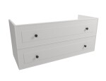 Kúpeľňová skrinka pod umývadlo Naturel Forli 120x53x46 cm biela FORLI120BI FORLI120BI