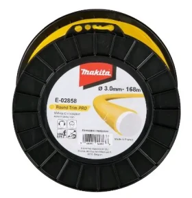Makita E-02858 - struna nylonová Pre 3.0mm guľatá žltá / 168 m (E-02858)
