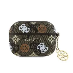 Guess PU 4G Peony Charm Puzdro pre AirPods 3 Brown (57983122186)