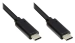 Good Connections USB-C - USB-C čierna / Kábel / USB 3.2 Gen 1 / 1,5 m / 5 Gbit / s / 3 A (GC-M0114)