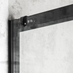 KERRA - Sprchovací kút Olga čierna SQ 90x80 (bez vaničky) 5907548125897