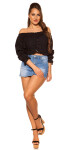 Trendy Off Shoulder Longsleeve with Lacing