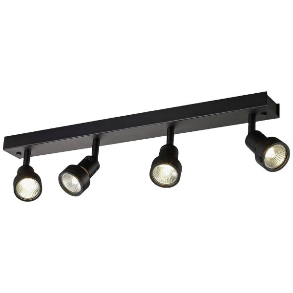 SLV 1002029 PURI stropné svetlo GU10 50 W čierna; 1002029