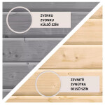 Hybridný domček Karibu Jupiter 2D, š. 2,09 m x d. 2,13 m (světle šedý / antracit)