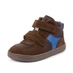 Chlapčenské celoročné kožené členkové barefoot topánky LOOP HIGH-TOPS BROWN Froddo G2110157-1 - 24