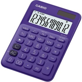 Casio MS-20UC stolná kalkulačka fialová Displej (počet miest): 12 solárny pohon, na batérie (š x v x h) 105 x 23 x 149.5 mm; MS-20UC-PL