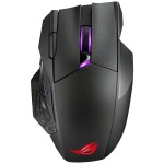 ASUS ROG Spatha X čierna / Bezdrôtová herná myš / RF 2.4 GHz / USB-A / RGB / 19.000 DPI / nabíjacia stanica / akumulátor (90MP0220-BMUA00)