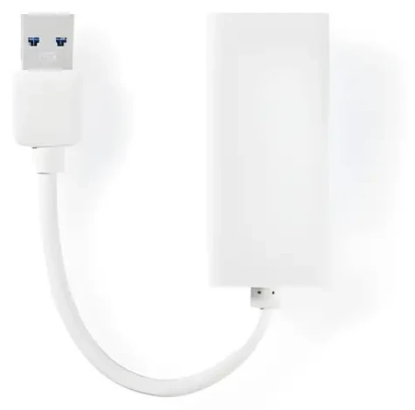 Nedis adaptér USB-A - RJ45 biely / Adaptér / USB 3.2 Gen 1 / 1 Gbps / 20 cm (CCGB61950WT02)