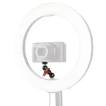 HAMA Twin Ball 72 / rameno s 2 guľovými kĺbmi pre kruhové LED svetlá / 2x 1,4", 7,2 cm (4650)