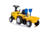 Mamido Jazdík tlačidlo chodítko traktor New Holland s príveskom pre deti žltý