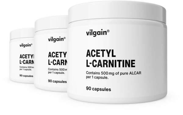 Vilgain Acetyl L-Karnitín – 3× 90 kapsúl