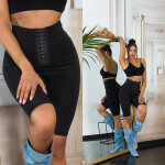 Sexy Highwaist Shaping Biker Shorts black L/XL