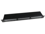 Gembird NPP-C524-002 / patch panel 19 / 24 port 1U cat.5e / so zadnou organizáciou káblov / čierny (NPP-C524-002)