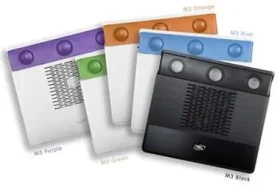 DEEPCOOL M3 chladič s 2.1 audio systémom oranžová / chladenie pre notebook / chladiaca podložka (M3 ORANGE)