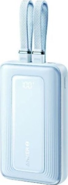 Anker PowerBank 20k mAh 30W kable C/Lightning 1USB-C 1USB-A Modrý