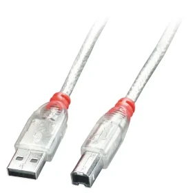 Lindy USB 2.0 Typ AB 0,2 m číry / Kábel / USB-A / USB-B / 480 Mbit/s (41750)