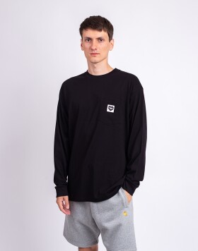 Carhartt WIP L/S Pocket Heart T-Shirt Black/Black M