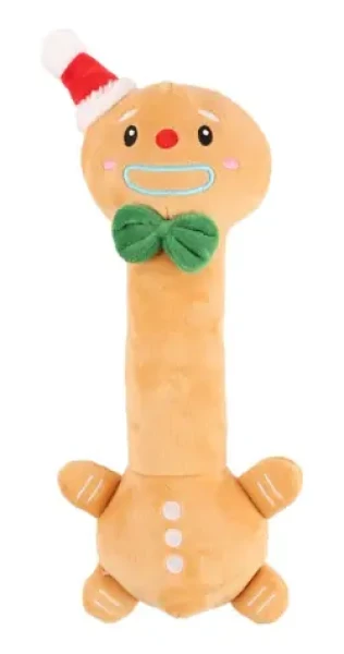 HUHUBAMBOO Hračka pre psov Vianočný perníček s dlhým krkom / Plyš / 35 cm (356111)